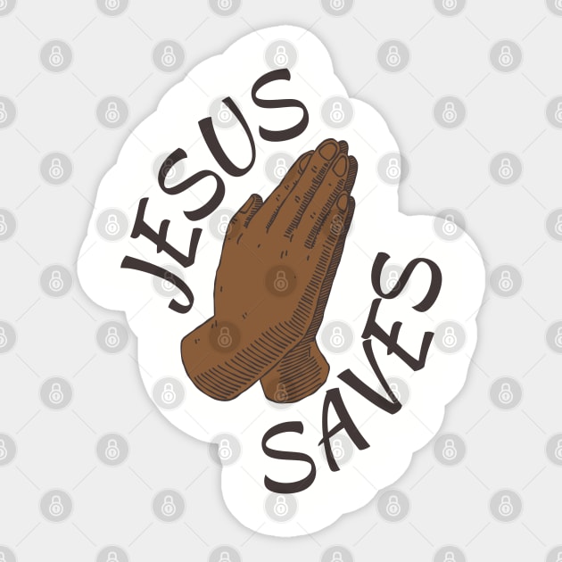 JESUS SAVES Sticker by Novelty Depot